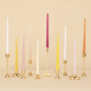 SSENERY 12" Unscented Taper Candles in 35 Colors (4-Pack) for Home Decor & Weddings - White