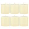 Stonebriar Unscented 3" x 3" 1-Wick Ivory Pillar Candles, 6 Pack