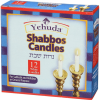Yehuda Shabbat Candles 12 Candles, fits all standard candlesticks, Elegant White Wax Shabbos Candles