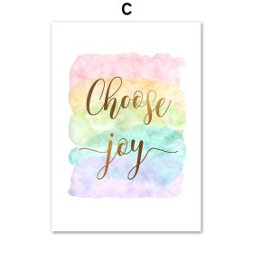 Vintage Inspirational Inspiration Quote Wall Painting Canvas Art Nordic Poster (Option: C-15x20cm)