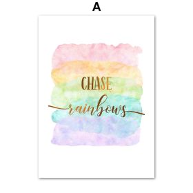 Vintage Inspirational Inspiration Quote Wall Painting Canvas Art Nordic Poster (Option: A-60x80cm)