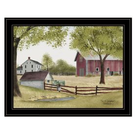 Trendy Decor 4U "The Old Spring House" Framed Wall Art, Modern Home Decor Framed Print for Living Room (Color: as Pic)